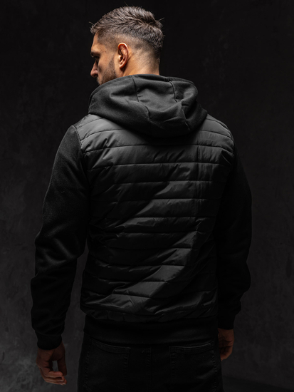 Men's Quilted Lightweight Jacket Black Bolf KS2232A1