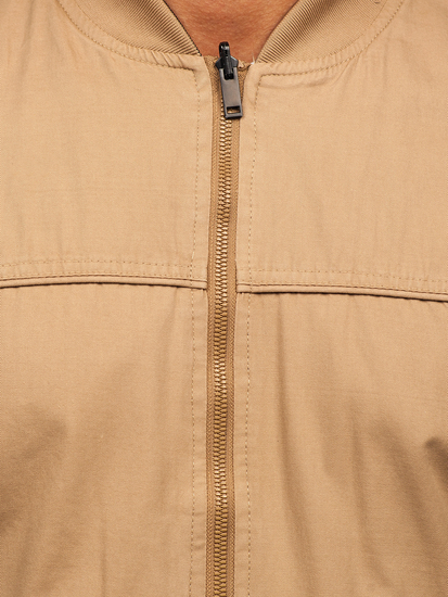 Men's Reversible Lightweight Bomber Jacket Camel Bolf 84M3005