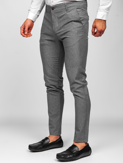 Men's Textile Chinos Grey Bolf 0016