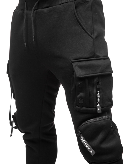 Men's Cargo Joggers Black Bolf HSS118