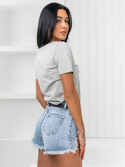 Women's Plain T-shirt Grey Bolf SD211