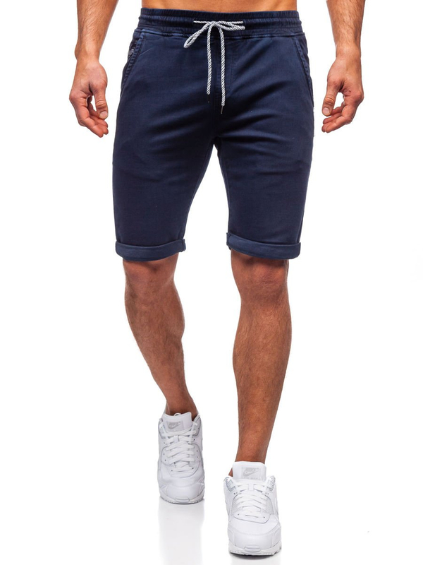 Men's Denim Shorts Navy Blue Bolf KG3723