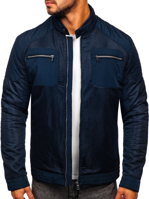 Men's Lightweight Jacket Navy Blue Bolf 1702