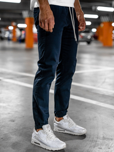 Men's Joggers Dark Navy Blue Bolf 1145