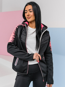 Women's Lightweight Jacket with hood Black Bolf KSW4007