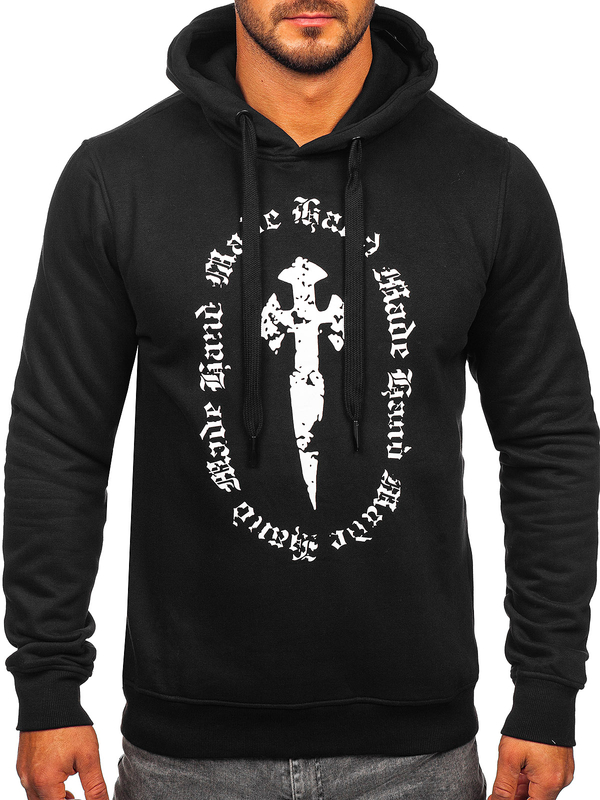 Men's Printed Hoodie Black Bolf MF2011