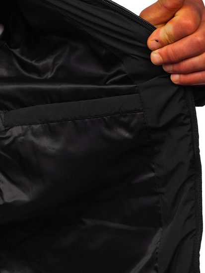 Men's Lightweight Quilted Jacket Black Bolf 22M12