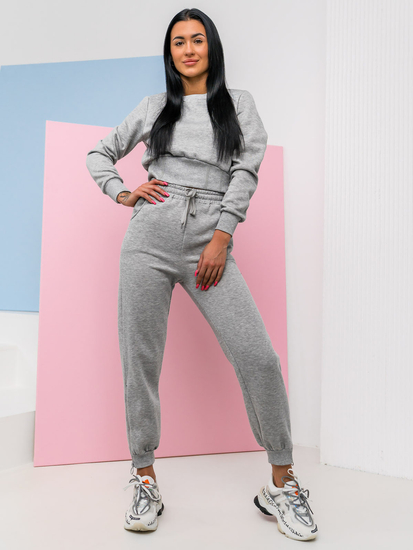 Women's 2-Piece Oversize Tracksuit Grey Bolf 8C78