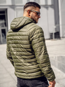 Men's Lightweight Quilted Jacket Green Bolf 13021A
