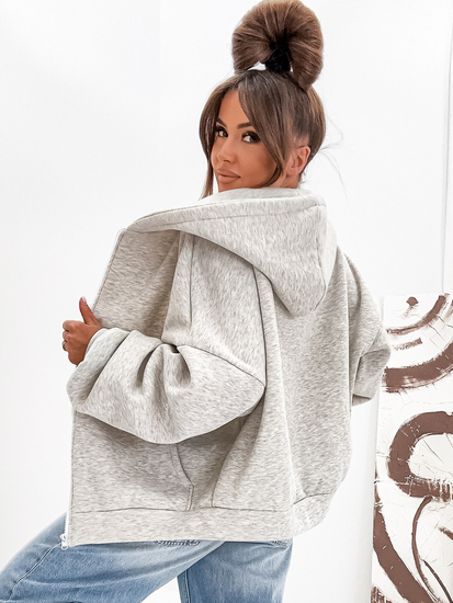 Women's Warm Butterfly Hoodie Heathered Bolf 821112