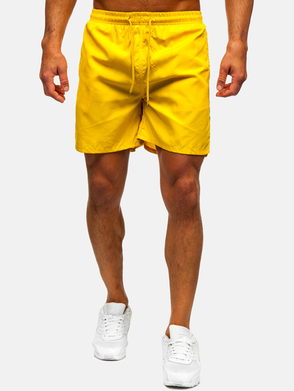 Men’s Swimming Trunks Yellow Bolf QD28