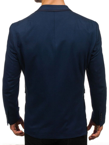 Men's Elegant Blazer Navy Blue Bolf 1050