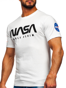 Men's Cotton Printed T-shirt White Bolf 14401