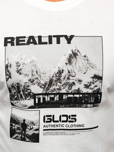 Men's Cotton Printed T-shirt White Bolf MPO3461