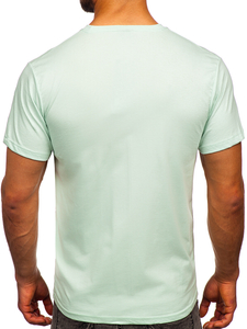 Men's Basic Cotton T-shirt Light Mint Bolf 192397