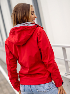 Women's Lightweight Softshell Jacket Red Bolf AB056