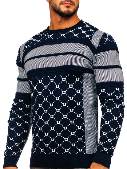 Men's Sweater Navy Blue Bolf 1059