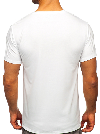 Men's Printed T-shirt White Bolf Y70008