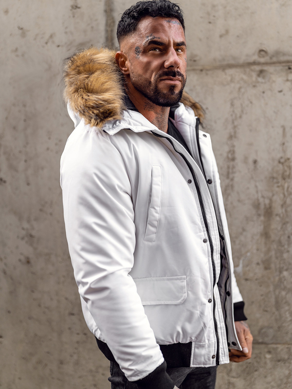 Men's Winter Jacket White Bolf 2019
