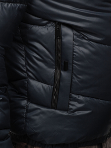 Men's Winter Quilted Jacket Graphite Bolf B2906