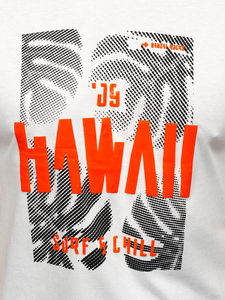 Men's Cotton Printed T-shirt White Bolf MPO3497