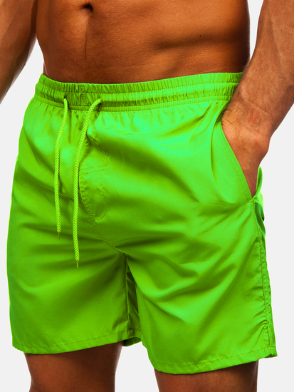 Men’s Swimming Trunks Green-Neon Bolf QD28