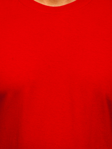 Men's Basic Cotton T-shirt Red Bolf 192397