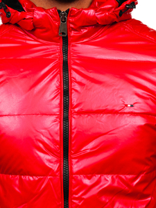 Men's Lightweight Quilted Sport Jacket Red Bolf 2143
