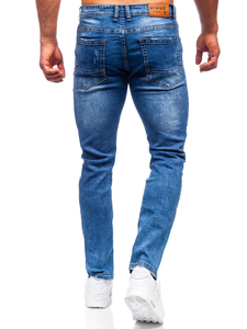 Men's Jeans Regular Fit Navy Blue Bolf K10006-1