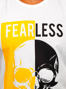 Men's Printed Tank Top White Bolf 14819