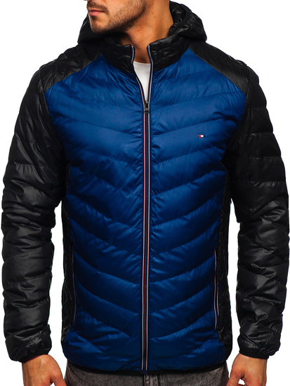 Men's Transitional Down Jacket Navy Blue Bolf 1905