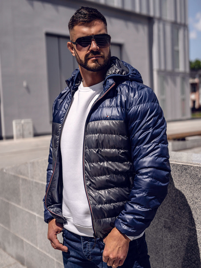 Men's Lightweight Jacket Dark Grey Bolf 1908A