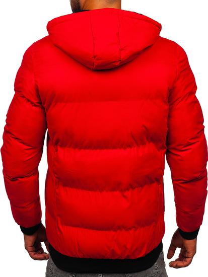 Men's Quilted Winter Jacket Red Bolf 5M3125