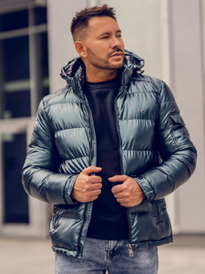 Men's Quilted Winter Jacket Green Bolf EX2138A