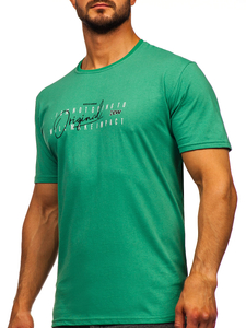 Men's Cotton Printed T-shirt Green Bolf 5032