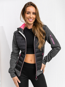 Women's Lightweight Jacket with hood Black Bolf KSW4001A1