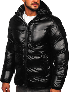 Men's Quilted Winter Jacket Black Bolf 27M8105