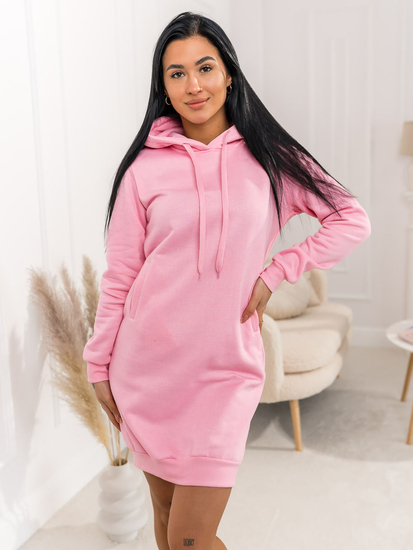 Women's Longline Hoodie Light Pink Bolf YS10005A2