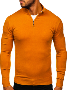 Men's Stand Up Sweater Camel Bolf YY08