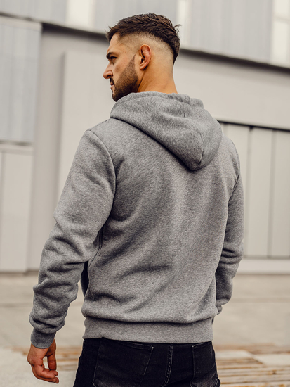 Men's Zip Hoodie Dark Grey Bolf HW2787