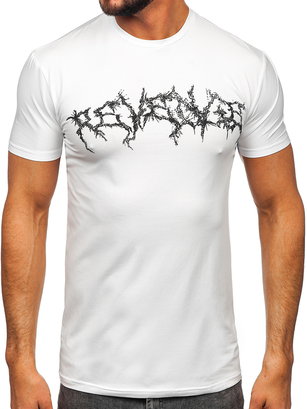 Men's Printed T-shirt White Bolf MT3027