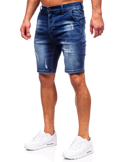 Men's Denim Shorts Navy Blue Bolf MP0036BS