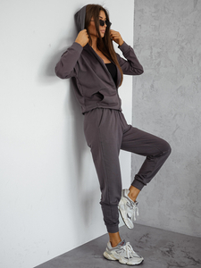 Women’s 2-Piece Sport Outfit z kapturem Graphite Bolf 821110