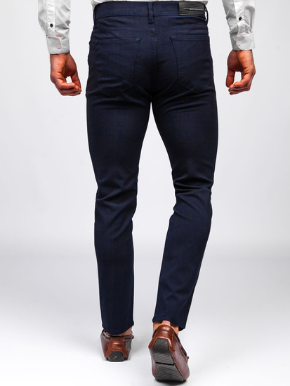 Men's Textile Chinos Navy Blue Bolf 0004