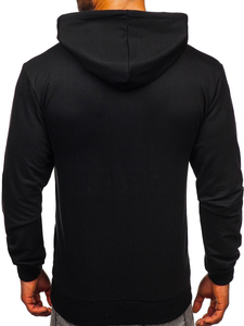 Men's Printed Hoodie Black Bolf 6144