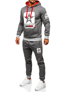 Men's Tracksuit with Hood Graphite Bolf 8C59