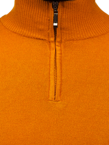 Men's Stand Up Sweater Camel Bolf YY08
