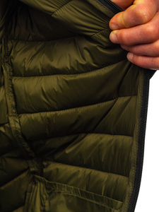 Men's Quilted Lightweight Jacket Green Bolf 13021