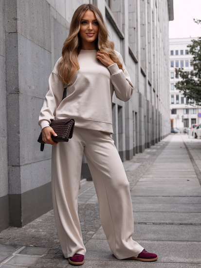 Women’s 2-Piece Sport Outfit masełko Beige Bolf 821111