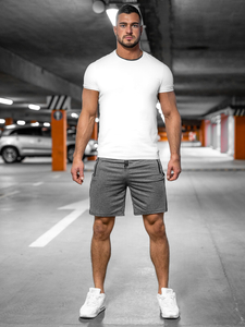 Men's Sweat Shorts Graphite Bolf 68005
